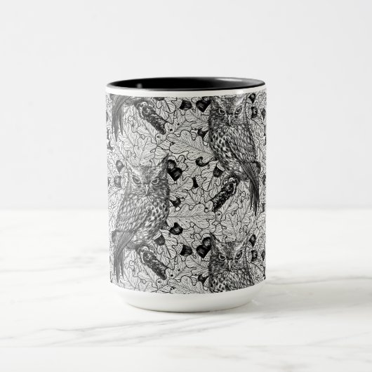 Eichenwälder, schwarz-weiß tasse (Zentrum)