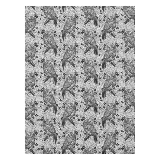 Eichenwälder, schwarz-weiß tischdecke (Vorderseite)