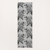 Eichenwälder, schwarz-weiß yogamatte (Rückseite)