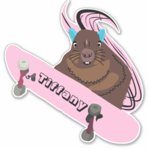 Eichhörnchen #109 Girls Name Aufkleber