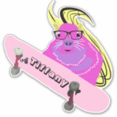 Eichhörnchen #116 Girls Name Aufkleber (Vorderseite)