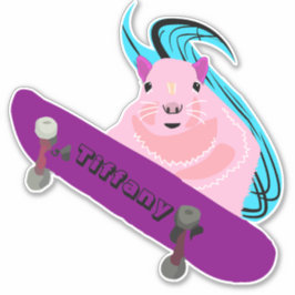 Eichhörnchen #127 Girls Name Aufkleber