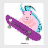 Eichhörnchen #127 Girls Name Aufkleber (Blatt)