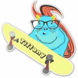 Eichhörnchen #131 Girls Name Aufkleber