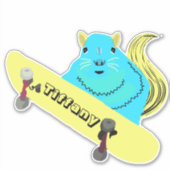 Eichhörnchen #134 Girls Name Aufkleber (Vorderseite)