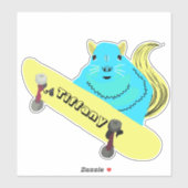 Eichhörnchen #134 Girls Name Aufkleber (Blatt)