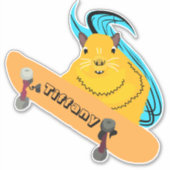 Eichhörnchen #141 Girls Name Aufkleber (Vorderseite)