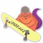 Eichhörnchen #143 Girls Name Aufkleber (Vorderseite)