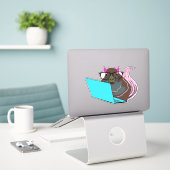 Eichhörnchen #148 aufkleber (Laptop auf Schreibtisch)