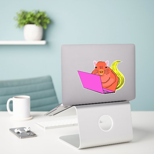 Eichhörnchen #158 aufkleber (Laptop auf Schreibtisch)