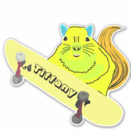 Eichhörnchen #161 Girls Name Aufkleber