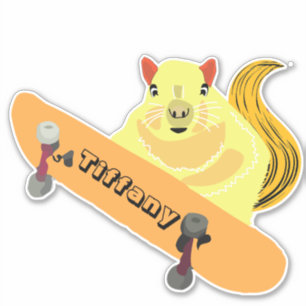 Eichhörnchen #169 Girls Name Aufkleber