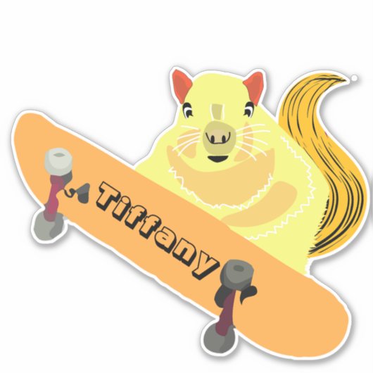 Eichhörnchen #169 Girls Name Aufkleber (Vorderseite)