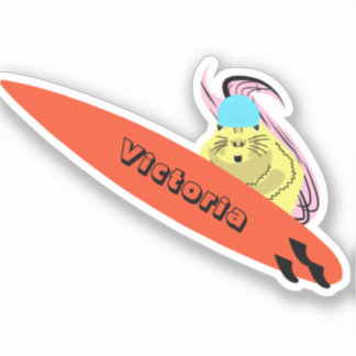 Eichhörnchen #1740 Surfen Aufkleber