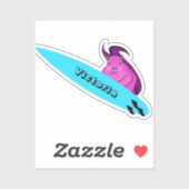 Eichhörnchen #1855 Surfen Aufkleber (Blatt)