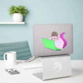 Eichhörnchen #193 aufkleber (Laptop auf Schreibtisch)