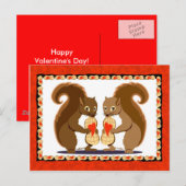 Eichhörnchen 1 feiertagspostkarte (Vorne/Hinten)