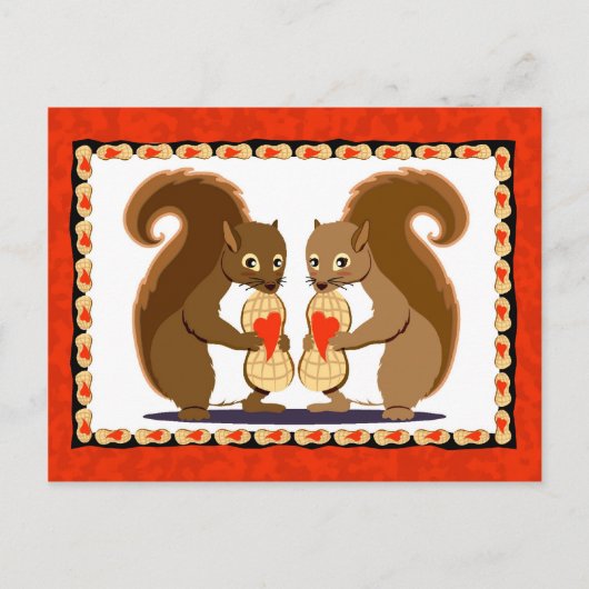 Eichhörnchen 1 feiertagspostkarte (Vorderseite)