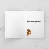 Eichhörnchen 2 feiertagskarte (Innenseite)