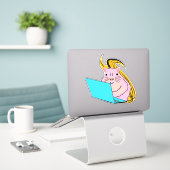 Eichhörnchen #4 aufkleber (Laptop auf Schreibtisch)