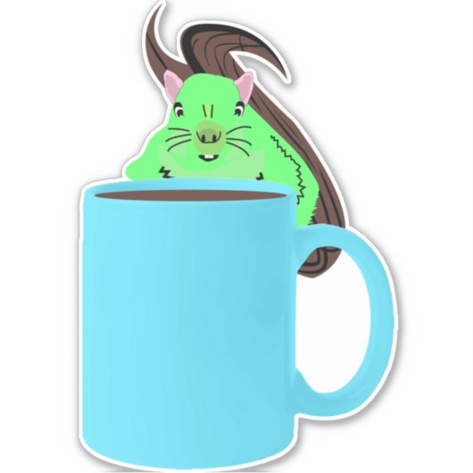 Eichhörnchen #522 aufkleber (Vorderseite)