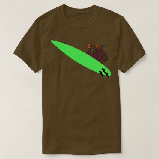 Eichhörnchen 541 Surfen T-Shirt (Design vorne)