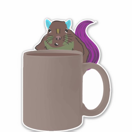 Eichhörnchen #557 aufkleber (Vorderseite)