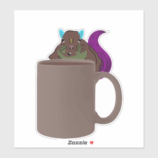 Eichhörnchen #557 aufkleber (Blatt)