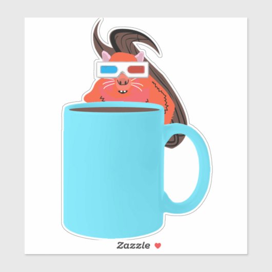 Eichhörnchen #711 aufkleber (Blatt)