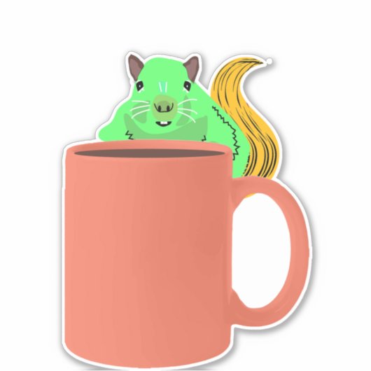 Eichhörnchen #740 aufkleber (Vorderseite)