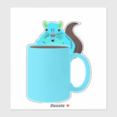 Eichhörnchen #874 aufkleber (Blatt)