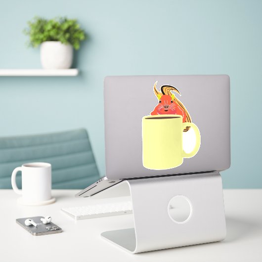 Eichhörnchen #897 aufkleber (Laptop auf Schreibtisch)