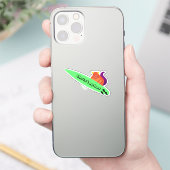 Eichhörnchen #905 Surfen Aufkleber (Telefon)