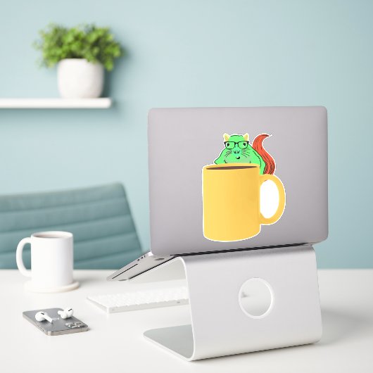 Eichhörnchen #906 aufkleber (Laptop auf Schreibtisch)