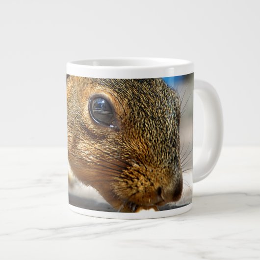 Eichhörnchen Abendessen Jumbo-Tasse (Vorderseite Rechts)