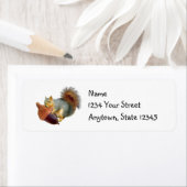 Eichhörnchen-Acorn-Adressenmarken (Insitu)