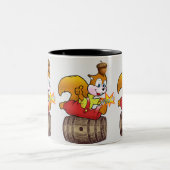 Eichhörnchen Acorn Barrel Gray Tasse (Mittel)