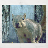 Eichhörnchen Alkoholflaschenetikett (Einzelnes Label)