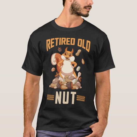 Eichhörnchen AlNut Funny Retirement T-Shirt (Vorderseite)