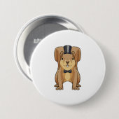 Eichhörnchen als Bräutigam mit Anzug Button (Vorne & Hinten)