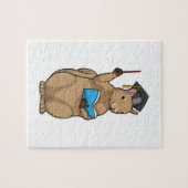 Eichhörnchen als Lehrerin mit Buch Puzzle (Horizontal)