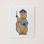 Eichhörnchen als Lehrerin mit Buch Puzzle (Vertikal)
