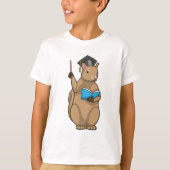 Eichhörnchen als Lehrerin mit Buch T-Shirt (Vorderseite)