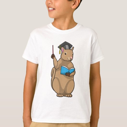 Eichhörnchen als Lehrerin mit Buch T-Shirt (Vorderseite)