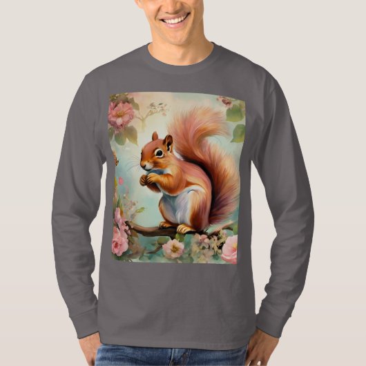Eichhörnchen als T - Shirt (Vorderseite)