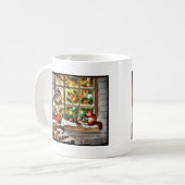 Eichhörnchen am Fenster Kaffeetasse (Vorderseite Links)