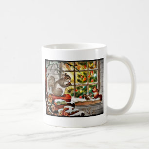 Eichhörnchen am Fenster Kaffeetasse