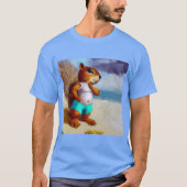 Eichhörnchen am Strand T-Shirt (Vorderseite)