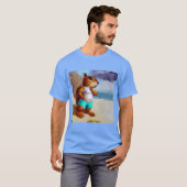 Eichhörnchen am Strand T-Shirt (Vorne ganz)
