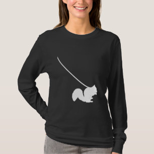 Eichhörnchen an der Leine Nagetier Tier Wald Süß T-Shirt